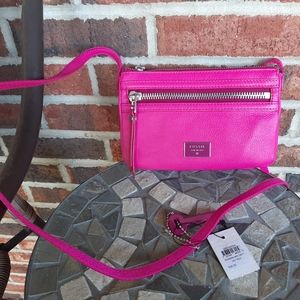 Fossil Dawson Hot Pink Mini Crossbody
